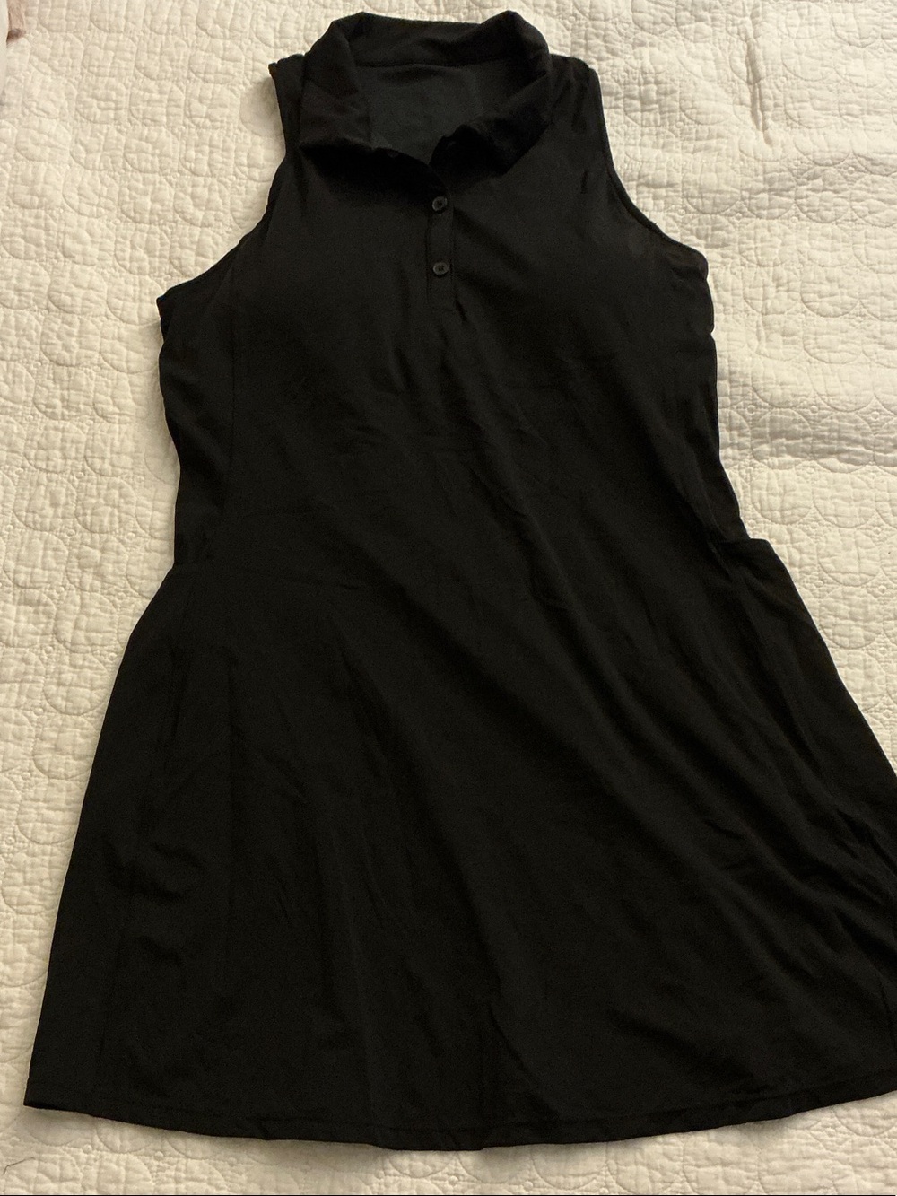 iuga Black Stretch Polo athletic Dress